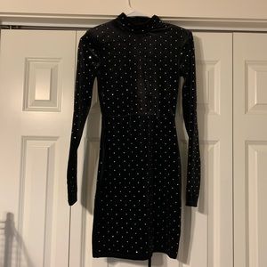 NWT Velvet Mock Neck Bodycon Dress